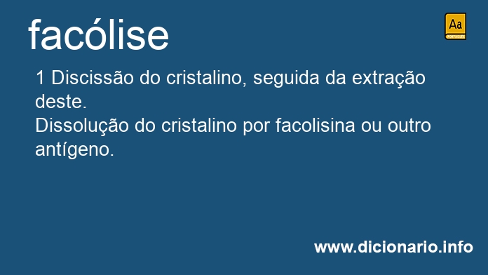 Significado de faclise