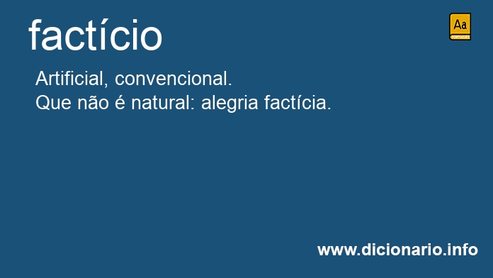 Significado de factcio