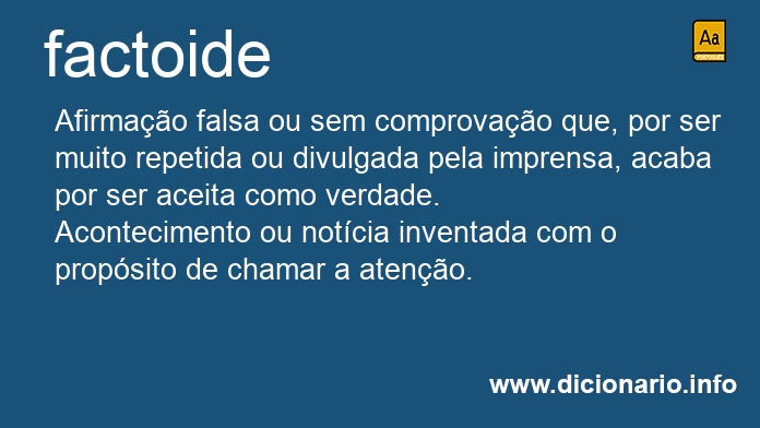 Significado de factoide