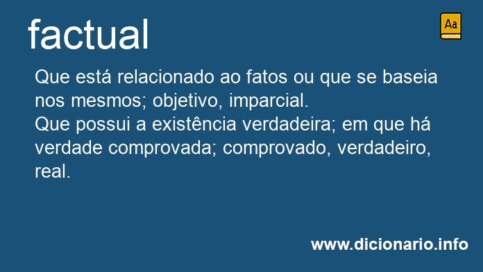 Significado de factual