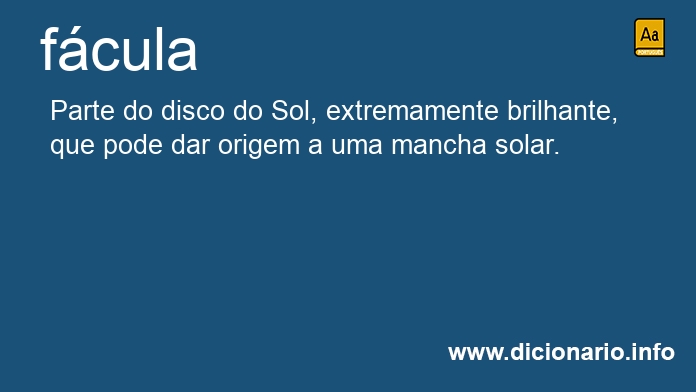 Significado de fcula