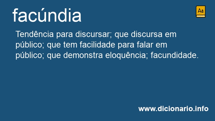 Significado de facndias