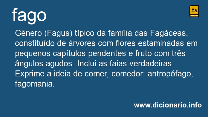 Significado de fagos