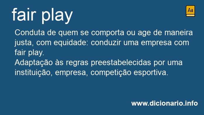 Significado de fair play