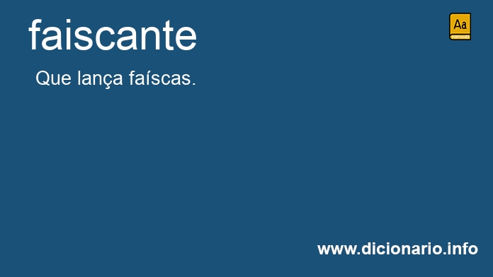 Significado de faiscante