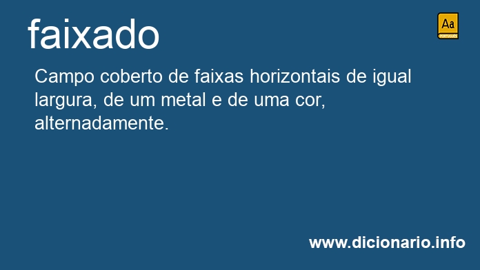 Significado de faixado