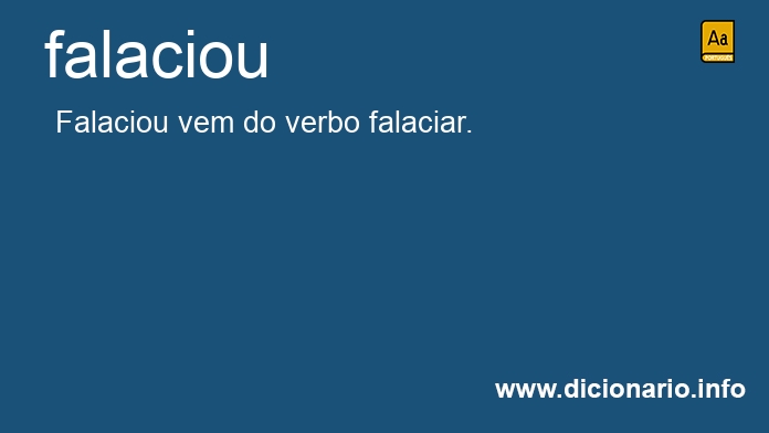 Significado de falaciou