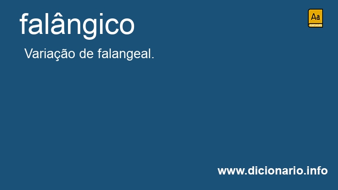 Significado de falngico