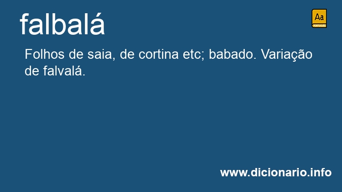 Significado de falbal