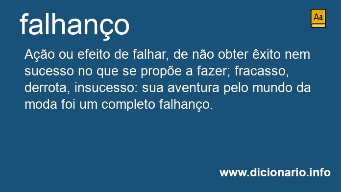 Significado de falhano