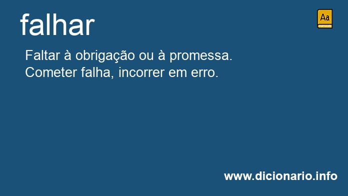 Significado de falhars