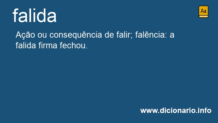 Significado de falida