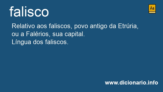 Significado de falisca