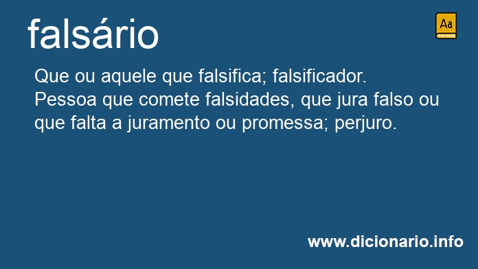 Significado de falsria