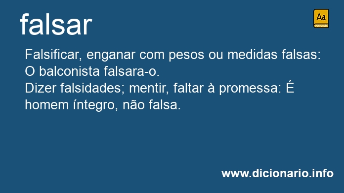 Significado de falses