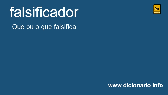 Significado de falsificadora