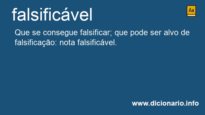 Significado de falsificvel