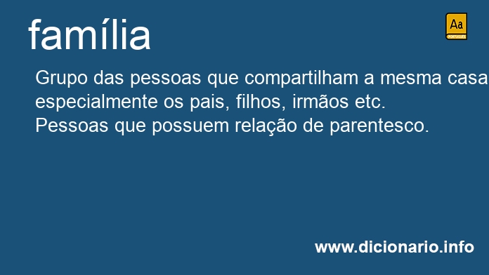 Significado de famlia