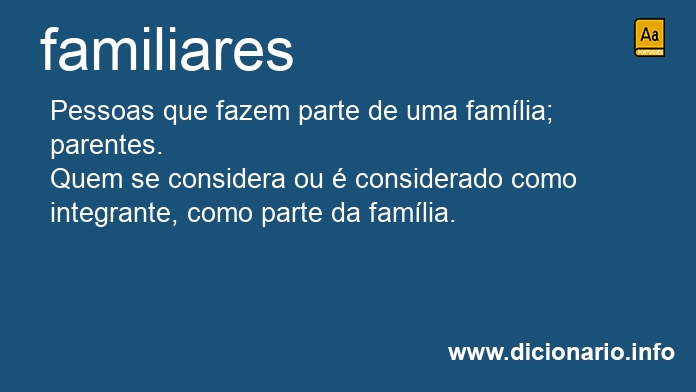 Significado de familiares