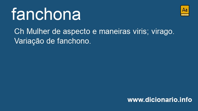 Significado de fanchonas