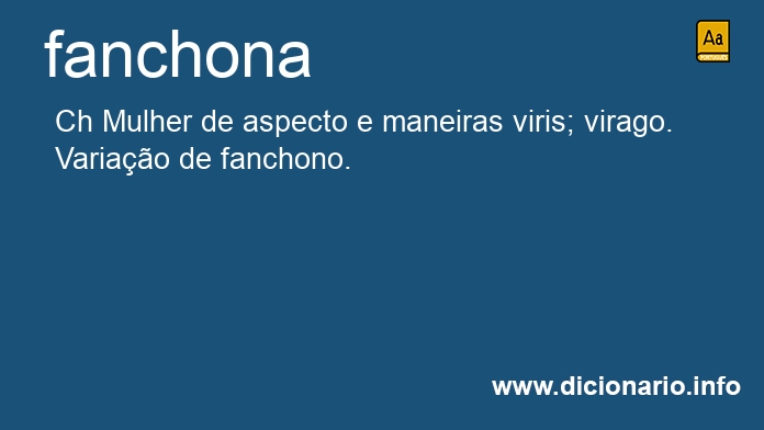 Significado de fanchonas