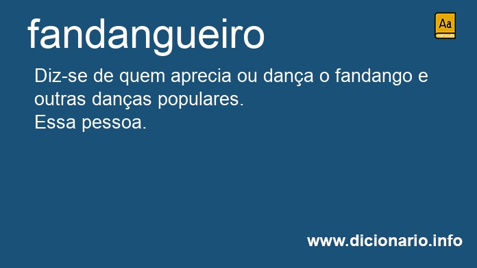 Significado de fandangueira