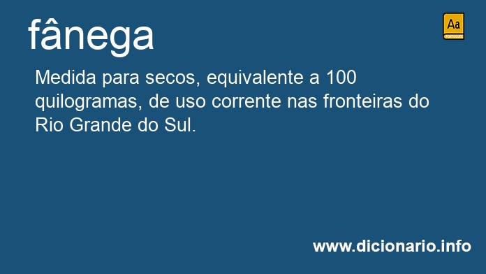 Significado de fnega