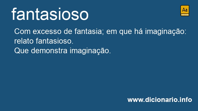 Significado de fantasiosa