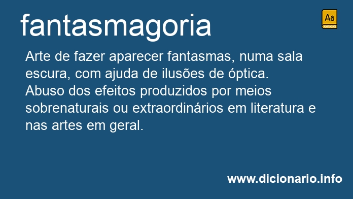 Significado de fantasmagoria