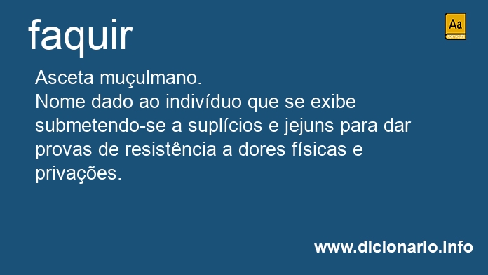 Significado de faquira