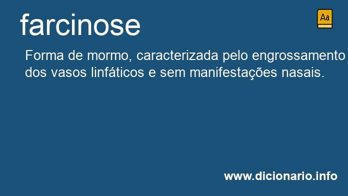 Significado de farcinose
