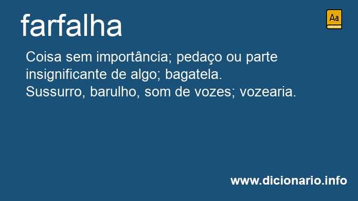 Significado de farfalha