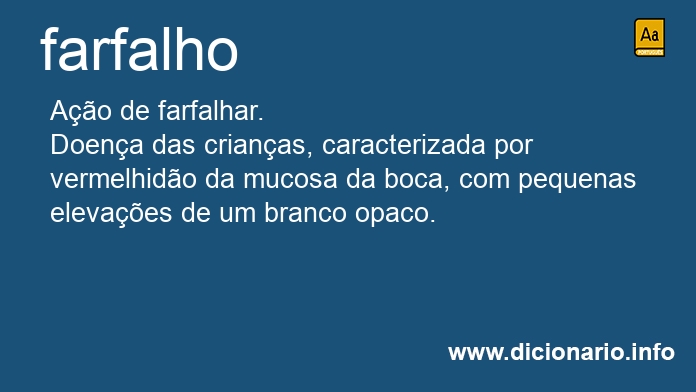 Significado de farfalho