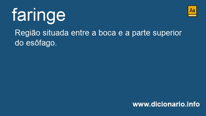 Significado de faringe