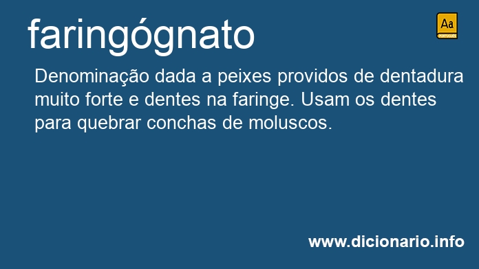 Significado de faringgnato