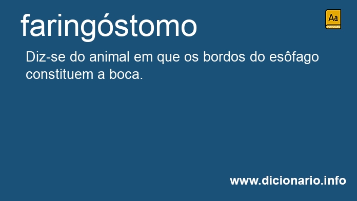 Significado de faringstomo