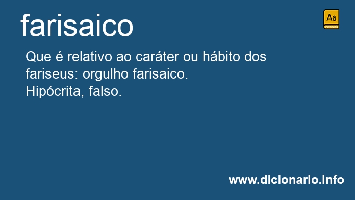 Significado de farisaica