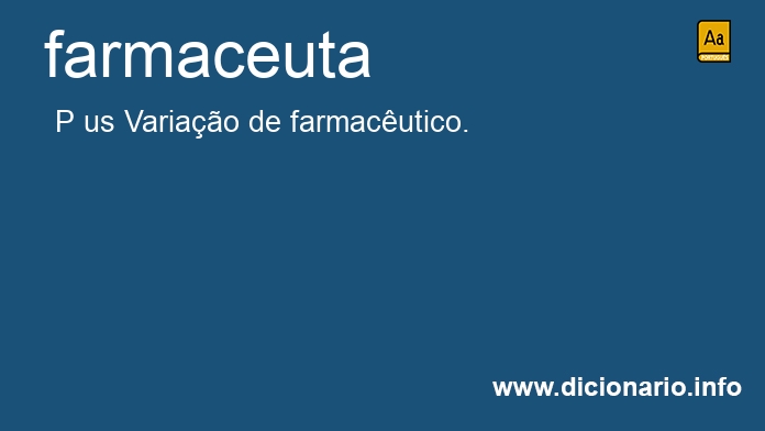 Significado de farmaceuta