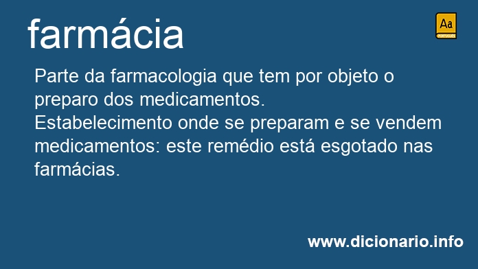 Significado de farmcia