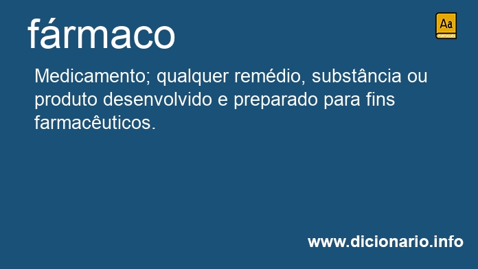 Significado de frmaco