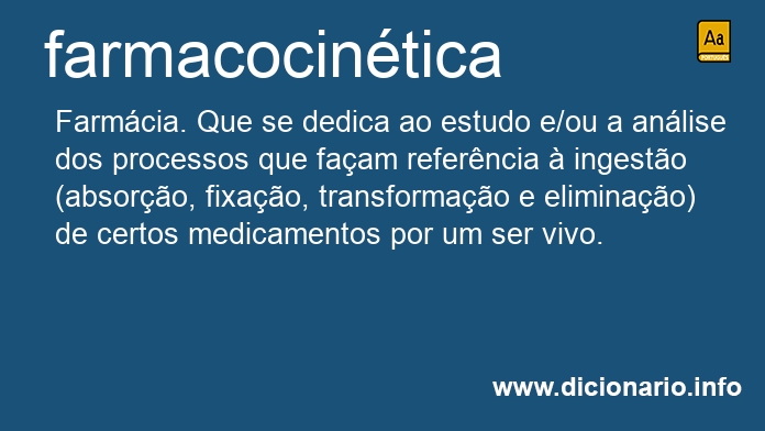 Significado de farmacocintica