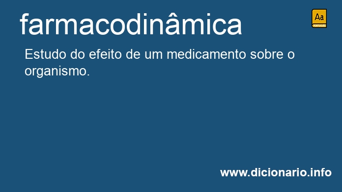 Significado de farmacodinmica