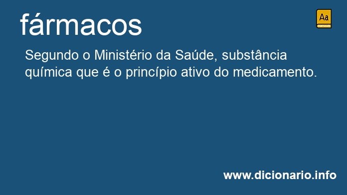 Significado de frmacos