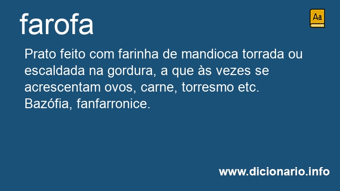 Significado de farofa