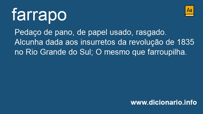 Significado de farrapo