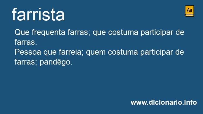 Significado de farrista