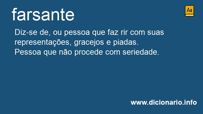 Significado de farsante