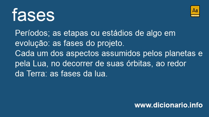 Significado de fases