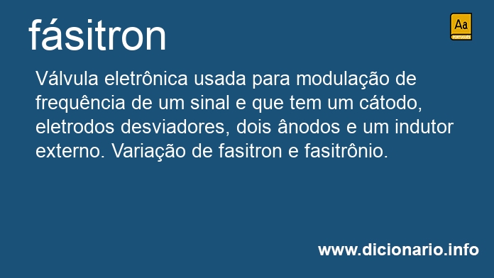 Significado de fsitron