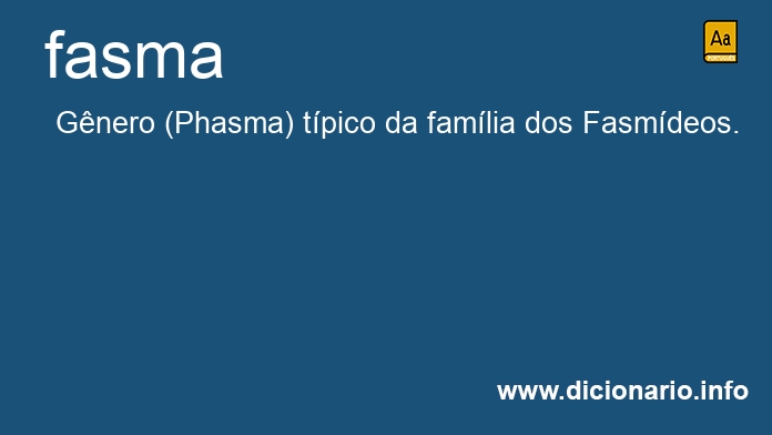 Significado de fasma